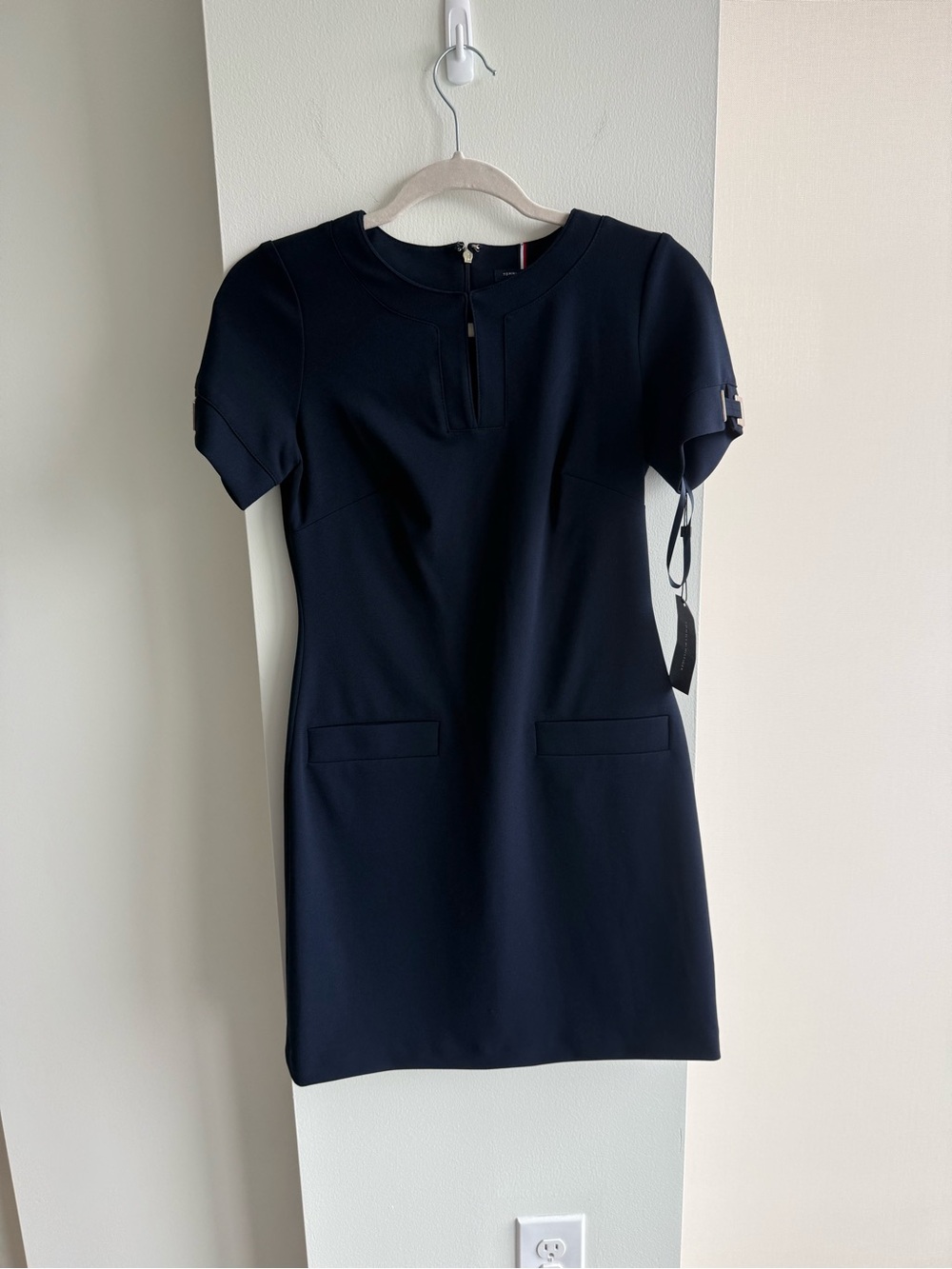 Tommy Hilfiger Navy Short-Sleeve Mini Dress